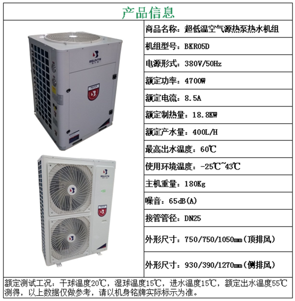 5匹空气能参数